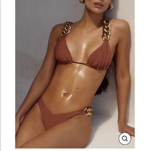 SAME Los Angeles Gold Chain Bikini Set